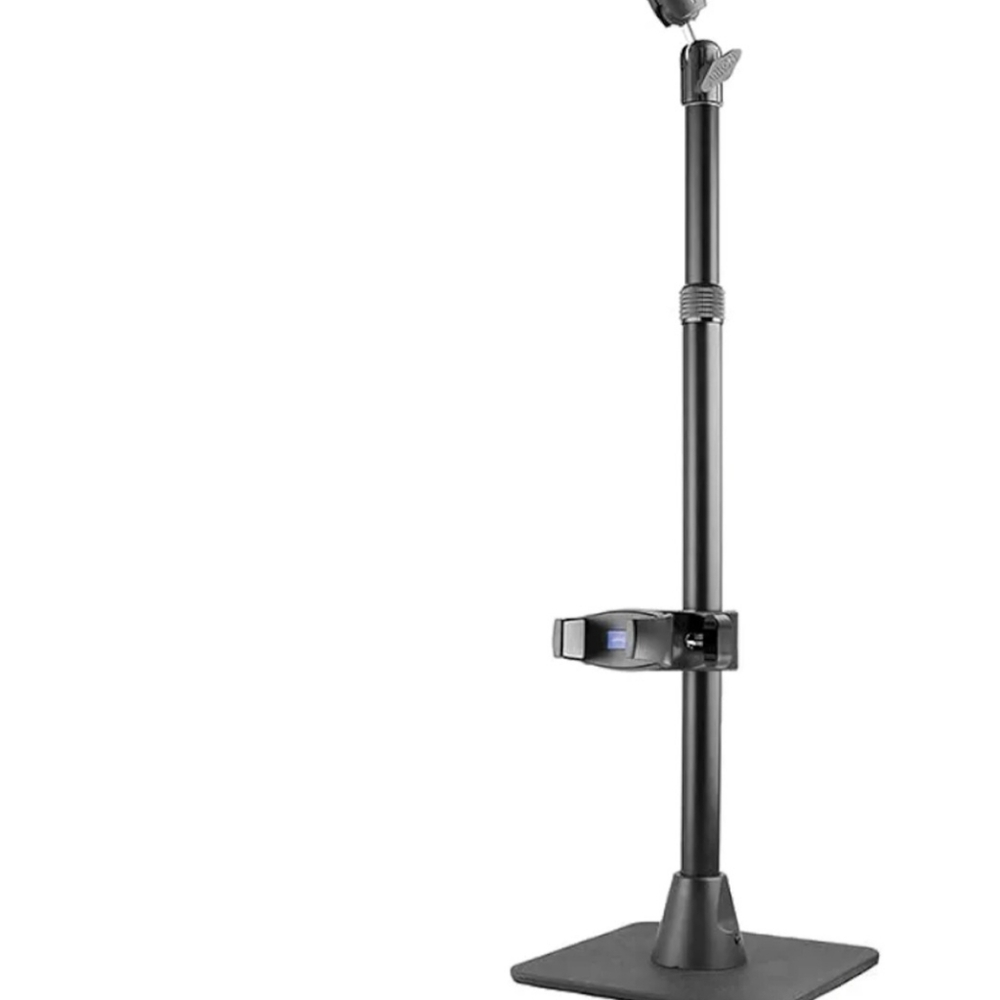 Overhead tripod phone mount